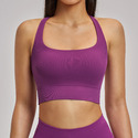 seamless Fitness Yoga Crop Top Women Shockproof Workout Vest