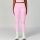 Hohe Taille Einfarbige Yoga Leggings - Push Up Butt Gym Workout Hosen