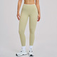 Hohe Taille Einfarbige Yoga Leggings - Push Up Butt Gym Workout Hosen