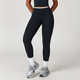 Hohe Taille Einfarbige Yoga Leggings - Push Up Butt Gym Workout Hosen