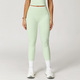 Hohe Taille Einfarbige Yoga Leggings - Push Up Butt Gym Workout Hosen