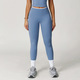 Hohe Taille Einfarbige Yoga Leggings - Push Up Butt Gym Workout Hosen