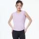 Damen Scrunch Tank Top mit Herausnehmbaren Cups für Yoga Workout