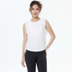 Damen Scrunch Tank Top mit Herausnehmbaren Cups für Yoga Workout