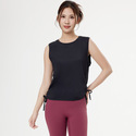 women's Scrunch Tank Top With Removable Cups For Yoga Workout