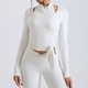 Damen Yoga Langarm Gym Shirt Sport Top Fitness Wear