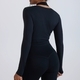 Damen Yoga Langarm Gym Shirt Sport Top Fitness Wear