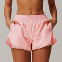 women's High Waist Running Shorts With Lining Quick-Dry Yoga Fitness Shorts