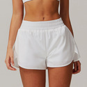 women's High Waist Running Shorts With Lining Quick-Dry Yoga Fitness Shorts