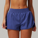 women's High Waist Running Shorts With Lining Quick-Dry Yoga Fitness Shorts