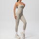 Damen Yoga Tracksuit Set mit Ärmellosem Sport Vest
