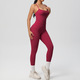 Damen Yoga Tracksuit Set mit Ärmellosem Sport Vest