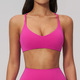 Cross Back Sport BH Schockabsorbierend Fitness Yoga Crop Top