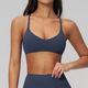Cross Back Sport BH Schockabsorbierend Fitness Yoga Crop Top