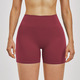 High Waisted Yoga Shorts Einfarbig Cycling Workout Shorts