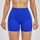 High Waisted Yoga Shorts Einfarbig Cycling Workout Shorts