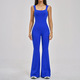 Damen Yoga Jumpsuit Backless One-Piece Gym Romper Athletic Wear