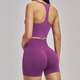 Nahtloses Yoga Set mit High Waist Cycling Shorts
