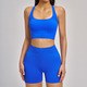 Nahtloses Yoga Set mit High Waist Cycling Shorts
