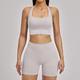 Nahtloses Yoga Set mit High Waist Cycling Shorts