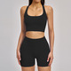 Nahtloses Yoga Set mit High Waist Cycling Shorts