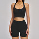 Nahtloses Yoga Set mit High Waist Cycling Shorts