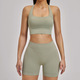 Nahtloses Yoga Set mit High Waist Cycling Shorts