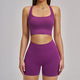 Nahtloses Yoga Set mit High Waist Cycling Shorts