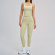 Damen Yoga Sport Set mit Push Up Vest und Leggings