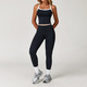 Damen Yoga Sport Set mit Push Up Vest und Leggings