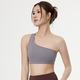 one Shoulder Shockproof Yoga Bra Push Up Fitness Running Bra