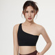 one Shoulder Shockproof Yoga Bra Push Up Fitness Running Bra
