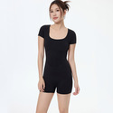 women's Backless Push Up Bodysuit For Gym Workout Yoga Running