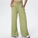 Seitentaschen Wide Leg Pants - lockere lässige Drawstring Fitness Yoga Hose