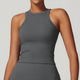 Nahtloses atmungsaktives Workout Crop Top rückenfreier Sport BH