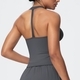 Damen Lauf V-Shaped Vest gepolstertes Slim Fit Workout Top