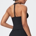 women's Running V-Shaped Vest Padded Slim Fit Workout Top