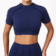 Damen Yoga T-Shirt kurzarm hochelastisches leichtes Sport Shirt
