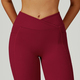 High Waist Cross Waist Yoga Leggings – Damen Gym Training Tights