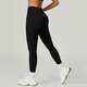 High Waist Cross Waist Yoga Leggings – Damen Gym Training Tights