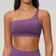 Nahtlose One Shoulder Sport-BH Atmungsaktiv Shockproof Workout Top