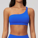 Nahtlose One Shoulder Sport-BH Atmungsaktiv Shockproof Workout Top