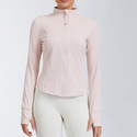Damen Langarm Zip Yoga Jacke Slim Fit Activewear
