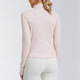Damen Langarm Zip Yoga Jacke Slim Fit Activewear