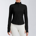 Damen Langarm Zip Yoga Jacke Slim Fit Activewear