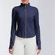 Damen Langarm Zip Yoga Jacke Slim Fit Activewear