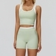 Sportliches Yoga Set Mit Crop Top Und High Waist Leggings