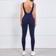 Damen Gym Jumpsuit Ärmellos Scrunch Butt Fitness Bodysuit
