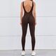 Damen Gym Jumpsuit Ärmellos Scrunch Butt Fitness Bodysuit