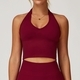 Damen Sommer Atmungsaktiver Yoga Sport-BH Mit Raffungen